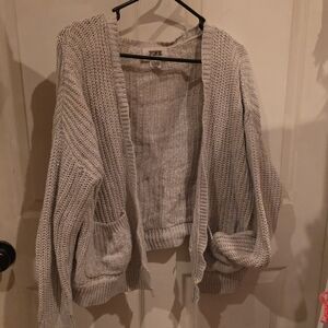 PINK Victoria's Secret Light Gray Cardigan